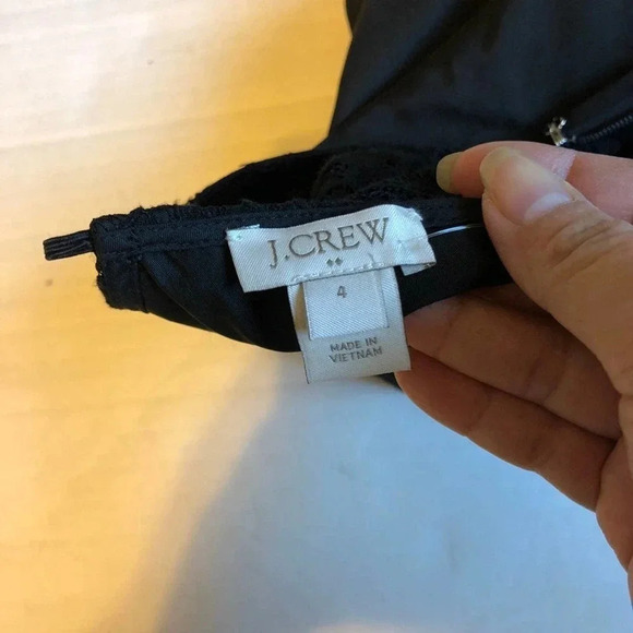 J.Crew women Black Lace Dress Size 4 Like New Conditions - Picture 6 of 11